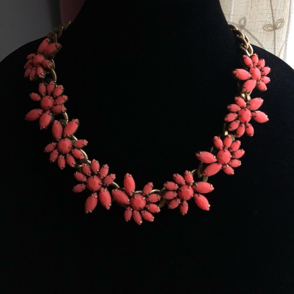 J. Crew coral necklace
